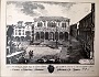 Vecchia stampa raffigurante la Loggia Sala del Consiglio di Piazza dei Signori